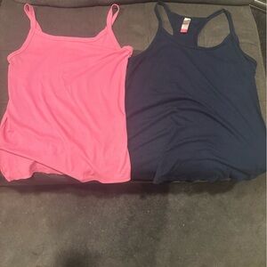 Pink and Navy Tank Tops size Large